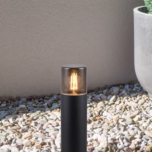 HLW LED LED Tuinverlichting - Staande Buitenlamp - Trion Sicho - E27 Fitting - Spatwaterdicht IP44 - Rond - Mat Zwart - Aluminium HLW LED LED Tuinverlichting - Staande Buitenlamp - Trion Sicho - E27 Fitting - Spatwaterdicht IP44 - Rond - Mat Zwart - Aluminium