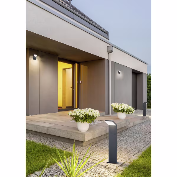 HLW LED LED Tuinverlichting - Staand - Buitenlamp - Trion Pearly - 8W - Warm Wit 3000K - Waterdicht IP54 - Mat Antraciet - Aluminium | HLW LED LED Tuinverlichting - Staand - Buitenlamp - Trion Pearly - 8W - Warm Wit 3000K - Waterdicht IP54 - Mat Antraciet - Aluminium |