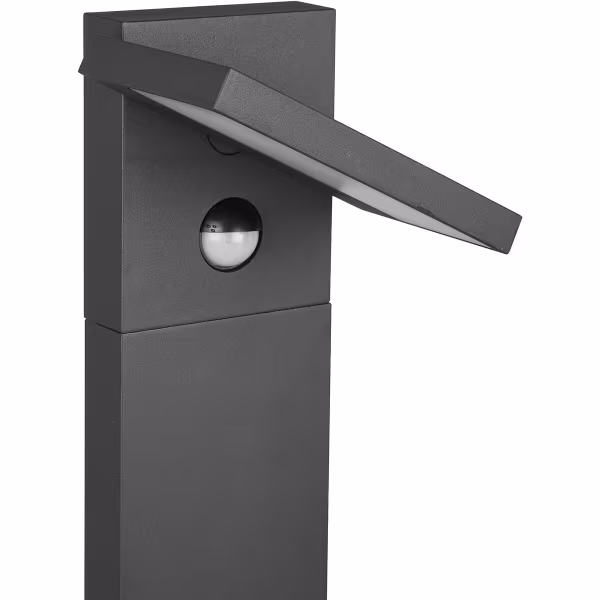 HLW LED LED Tuinverlichting met Bewegingssensor - Staande Buitenlamp - Trion Ihson XL - 8W - Warm Wit 3000K - Draaibaar - Rechthoek - Mat Antraciet - Aluminium HLW LED LED Tuinverlichting met Bewegingssensor - Staande Buitenlamp - Trion Ihson XL - 8W - Warm Wit 3000K - Draaibaar - Rechthoek - Mat Antraciet - Aluminium