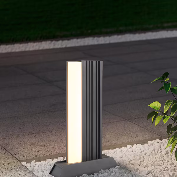 HLW LED LED Tuinverlichting - Staande Buitenlamp - Trion Riza - 11W - Warm Wit 3000K - Rechthoek - Antraciet - Aluminium HLW LED LED Tuinverlichting - Staande Buitenlamp - Trion Riza - 11W - Warm Wit 3000K - Rechthoek - Antraciet - Aluminium