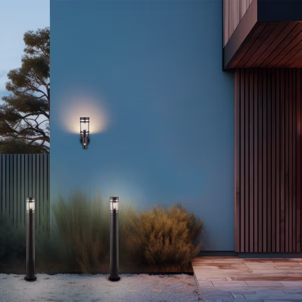 HLW LED LED Tuinverlichting - Staande Buitenlamp - Trion Paulo XL - E27 Fitting - Spatwaterdicht IP44 - Rond - Antraciet - Metaal | HLW LED LED Tuinverlichting - Staande Buitenlamp - Trion Paulo XL - E27 Fitting - Spatwaterdicht IP44 - Rond - Antraciet - Metaal |