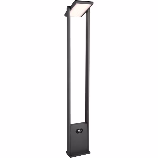 HLW LED LED Tuinverlichting met Bewegingssensor - Staande Buitenlamp - Trion Walla - 5W - Aanpasbare kleur - Rechthoek - Antraciet - Aluminium - 101cm | HLW LED LED Tuinverlichting met Bewegingssensor - Staande Buitenlamp - Trion Walla - 5W - Aanpasbare kleur - Rechthoek - Antraciet - Aluminium - 101cm |