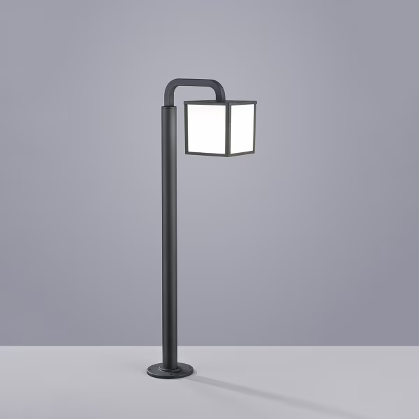 HLW LED LED Tuinverlichting - Staand Buitenlamp - Trion Cubirino - 5W - E27 Fitting - Warm Wit 3000K - Waterdicht IP54 - Mat Antraciet - Aluminium | HLW LED LED Tuinverlichting - Staand Buitenlamp - Trion Cubirino - 5W - E27 Fitting - Warm Wit 3000K - Waterdicht IP54 - Mat Antraciet - Aluminium |