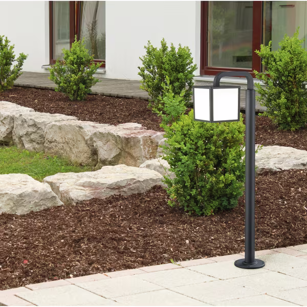 HLW LED LED Tuinverlichting - Staand Buitenlamp - Trion Cubirino - 5W - E27 Fitting - Warm Wit 3000K - Waterdicht IP54 - Mat Antraciet - Aluminium | HLW LED LED Tuinverlichting - Staand Buitenlamp - Trion Cubirino - 5W - E27 Fitting - Warm Wit 3000K - Waterdicht IP54 - Mat Antraciet - Aluminium |