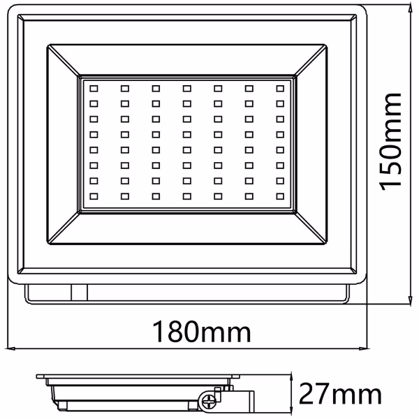 HLW LED Waterproof LED Floor Lamp Wide Beam Velvalux Glowlit 50W Cool White 6000K IP65 HLW LED Waterproof LED Floor Lamp Wide Beam Velvalux Glowlit 50W Cool White 6000K IP65