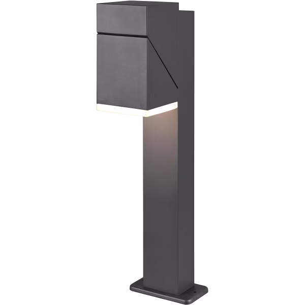 HLW LED LED Tuinverlichting - Staande Buitenlamp - Trion Avirma - 7W - Warm Wit 3000K - Rechthoek - Mat Antraciet - Aluminium - 50cm HLW LED LED Tuinverlichting - Staande Buitenlamp - Trion Avirma - 7W - Warm Wit 3000K - Rechthoek - Mat Antraciet - Aluminium - 50cm