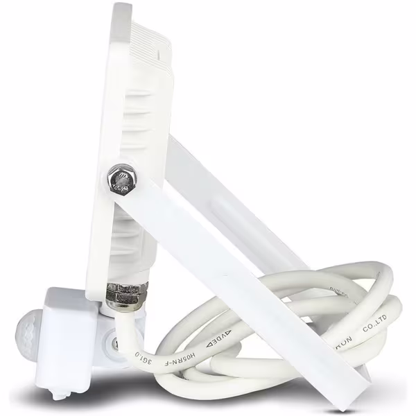 HLW LED LED Construction Lamp 20W with Sensor - Matte White Aluminum - Cool White 6400K HLW LED LED Construction Lamp 20W with Sensor - Matte White Aluminum - Cool White 6400K