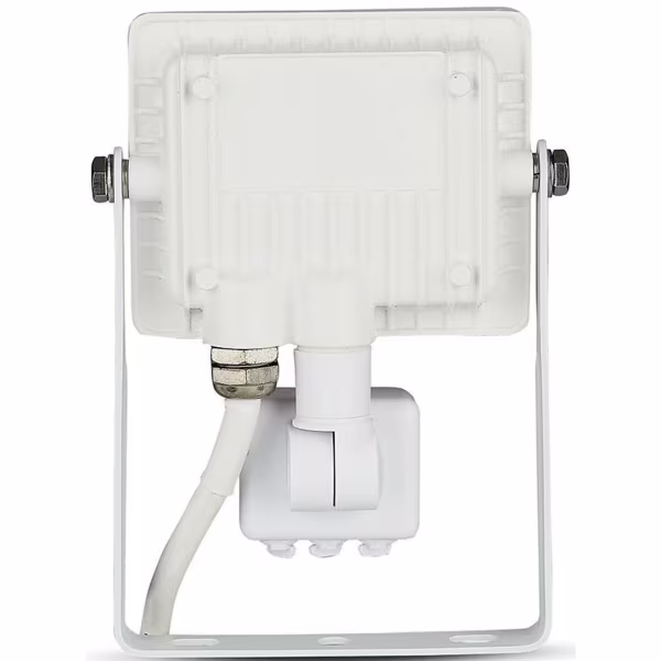 HLW LED LED Bouwlamp 10 Watt met Sensor - Natuurlijk Wit 4000K Mat Wit Aluminium HLW LED LED Bouwlamp 10 Watt met Sensor - Natuurlijk Wit 4000K Mat Wit Aluminium