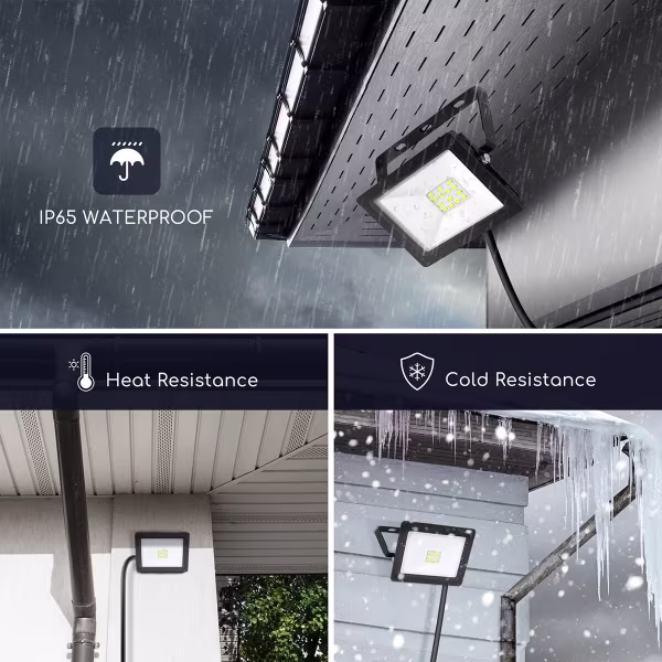 Velvalux Velvalux Glowlit LED Construction Lamp - Waterproof IP65, Cool White 6000K, Flicker-free & Modern Design Velvalux Velvalux Glowlit LED Construction Lamp - Waterproof IP65, Cool White 6000K, Flicker-free & Modern Design