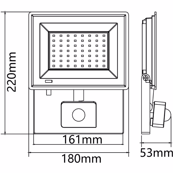 Velvalux LED Construction Lamp & Wall Lamp with Sensor - Waterproof IP65, Neutral White Light, Flicker-free Velvalux LED Construction Lamp & Wall Lamp with Sensor - Waterproof IP65, Neutral White Light, Flicker-free