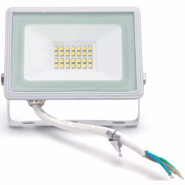 HLW LED LED Bouwlamp 20W - Waterdicht IP65, Neutraal Wit, Mat Wit Aluminium HLW LED LED Bouwlamp 20W - Waterdicht IP65, Neutraal Wit, Mat Wit Aluminium