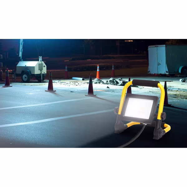 HLW LED Waterdichte Verstelbare LED Bouwlamp - Koud Wit 6000K Daglicht Wit HLW LED Waterdichte Verstelbare LED Bouwlamp - Koud Wit 6000K Daglicht Wit