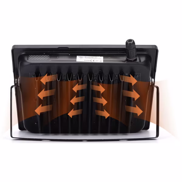 HLW LED LED Construction Lamp 100W - Waterproof IP65 Construction Lamp - Black & White - Neutral White 4000K HLW LED LED Construction Lamp 100W - Waterproof IP65 Construction Lamp - Black & White - Neutral White 4000K