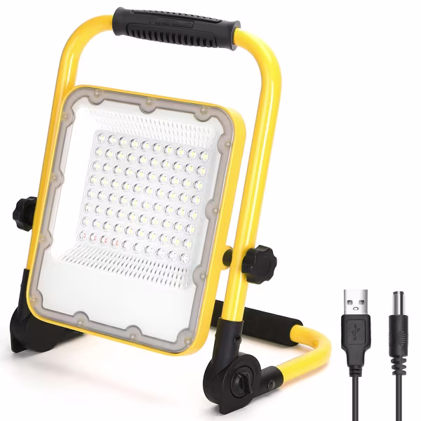 HLW LED Dimbare LED Bouwlamp 50W met Statief, Waterdicht IP65 & Verstelbaar, Koud Wit 6500K HLW LED Dimbare LED Bouwlamp 50W met Statief, Waterdicht IP65 & Verstelbaar, Koud Wit 6500K