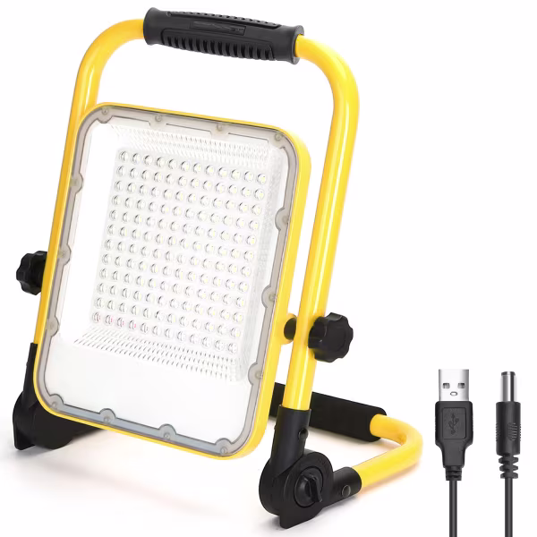 HLW LED LED Bouwlamp op Accu 100W - Dimbaar, Verstelbaar Statief, Waterdicht IP65, Koud Wit 6500K HLW LED LED Bouwlamp op Accu 100W - Dimbaar, Verstelbaar Statief, Waterdicht IP65, Koud Wit 6500K