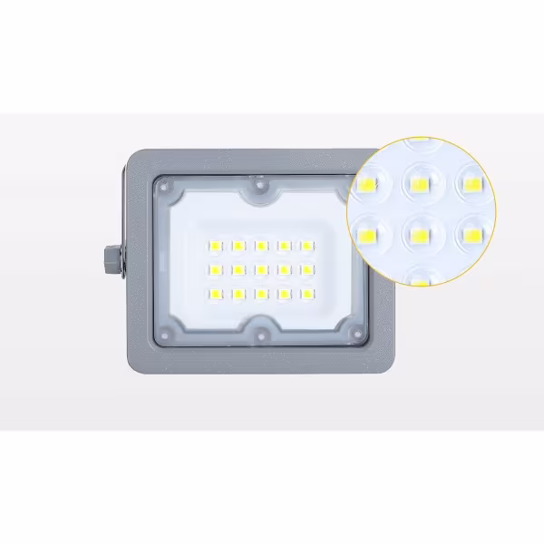 HLW LED LED Bouwlamp Verstelbaar Waterdicht IP65 - Witte Vloerlamp Koud Wit 6000K Daglicht Wit HLW LED LED Bouwlamp Verstelbaar Waterdicht IP65 - Witte Vloerlamp Koud Wit 6000K Daglicht Wit