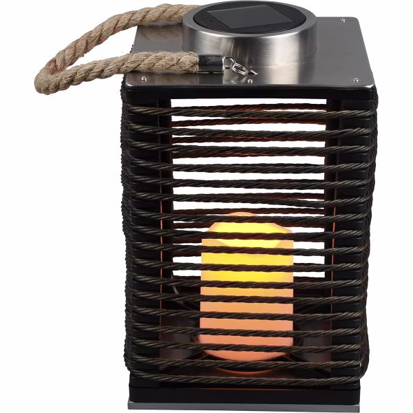 HLW LED LED Tafellamp met Zonne-energie - Trion Santino - Dag en Nacht Sensor - Spatwaterdicht IP44 - Rond - Mat Zwart - Kunststof HLW LED LED Tafellamp met Zonne-energie - Trion Santino - Dag en Nacht Sensor - Spatwaterdicht IP44 - Rond - Mat Zwart - Kunststof