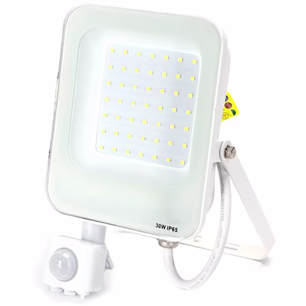 HLW LED LED Construction Lamp & Wall Lamp with Sensor - Waterproof IP65, Cool White 6000K, Adjustable Beam Angle HLW LED LED Construction Lamp & Wall Lamp with Sensor - Waterproof IP65, Cool White 6000K, Adjustable Beam Angle