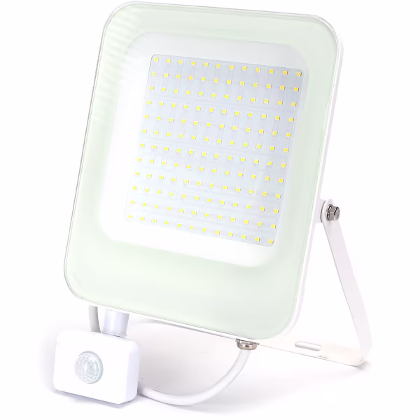 HLW LED LED Bouwlamp 100W met Sensor, Waterdicht IP65 - LED Bouwlamp & Wandlamp met Neutraal Wit HLW LED LED Bouwlamp 100W met Sensor, Waterdicht IP65 - LED Bouwlamp & Wandlamp met Neutraal Wit