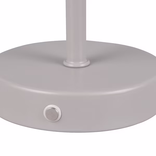 HLW LED LED Tafellamp met Oplaadbare Batterijen - Trion Elf - 1.5W - Warm Wit 3000K - Grijs - Metaal HLW LED LED Tafellamp met Oplaadbare Batterijen - Trion Elf - 1.5W - Warm Wit 3000K - Grijs - Metaal