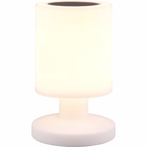 HLW LED LED Tafellamp op Zonne-energie - Solar Tafellamp - Trion Silvin - USB Oplaadbaar - Warm Wit 3000K - Spatwaterdicht IP44 - Rond - Wit HLW LED LED Tafellamp op Zonne-energie - Solar Tafellamp - Trion Silvin - USB Oplaadbaar - Warm Wit 3000K - Spatwaterdicht IP44 - Rond - Wit