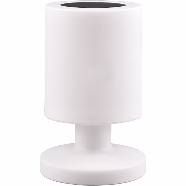 HLW LED LED Tafellamp op Zonne-energie - Solar Tafellamp - Trion Silvin - USB Oplaadbaar - Warm Wit 3000K - Spatwaterdicht IP44 - Rond - Wit HLW LED LED Tafellamp op Zonne-energie - Solar Tafellamp - Trion Silvin - USB Oplaadbaar - Warm Wit 3000K - Spatwaterdicht IP44 - Rond - Wit
