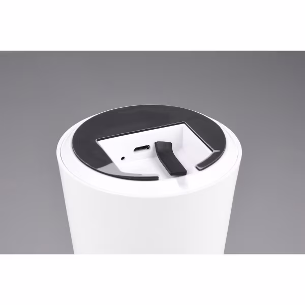 HLW LED LED Tafellamp - Tafelverlichting - Trion Lenio - 2W - Warm Wit 3000K - Dimbaar - USB Oplaadbaar - Spatwaterdicht IP44 - Rond - Mat Wit - Kunststof HLW LED LED Tafellamp - Tafelverlichting - Trion Lenio - 2W - Warm Wit 3000K - Dimbaar - USB Oplaadbaar - Spatwaterdicht IP44 - Rond - Mat Wit - Kunststof