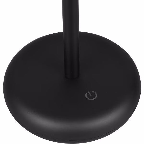 HLW LED LED Table Lamp with Rechargeable Batteries - Trion Berna - 2W - Warm White 3000K - Splashproof IP44 - Dimmable - Round - Matte Black - Plastic HLW LED LED Table Lamp with Rechargeable Batteries - Trion Berna - 2W - Warm White 3000K - Splashproof IP44 - Dimmable - Round - Matte Black - Plastic