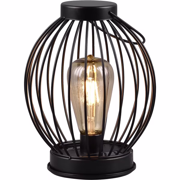 HLW LED LED Tafellamp op Zonne-energie - Solar Hanglamp - Trion Muricy - Warm Wit 2700K - Spatwaterdicht IP44 - Rond - Zwart HLW LED LED Tafellamp op Zonne-energie - Solar Hanglamp - Trion Muricy - Warm Wit 2700K - Spatwaterdicht IP44 - Rond - Zwart