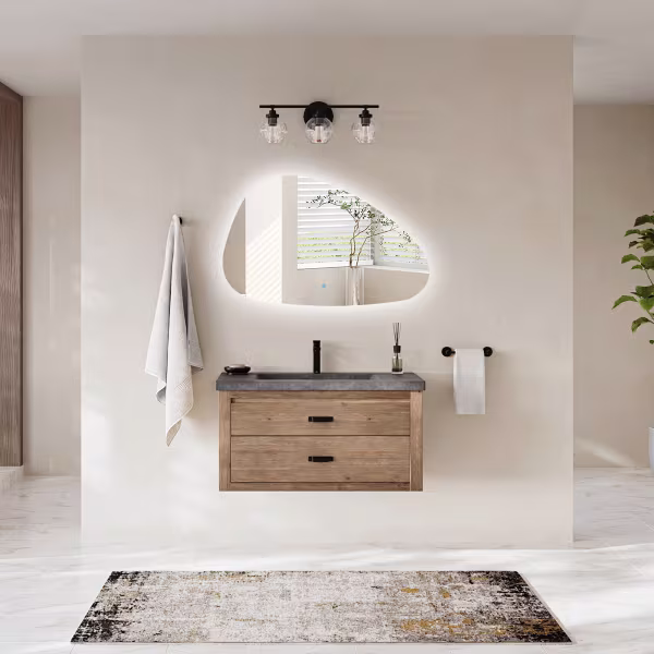 HLW LED LED Spiegel 60cm | Dimbaar | Verwarming & 3K Kleuren | IP44 HLW LED LED Spiegel 60cm | Dimbaar | Verwarming & 3K Kleuren | IP44