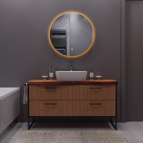 HLW LED LED Mirror 60cm | 15W | 3000-6000K | Heating & Touch HLW LED LED Mirror 60cm | 15W | 3000-6000K | Heating & Touch