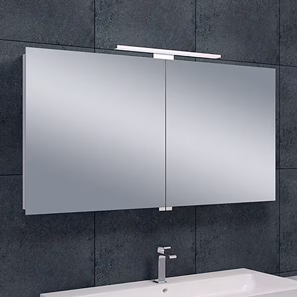 Xellanz LED Mirror 120x60cm | 6W 6400K | Aluminum | Power Outlet Xellanz LED Mirror 120x60cm | 6W 6400K | Aluminum | Power Outlet