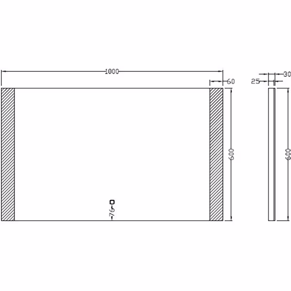 Wiesbaden LED Mirror 100x60cm | 15W | Dimmable & Heated Wiesbaden LED Mirror 100x60cm | 15W | Dimmable & Heated
