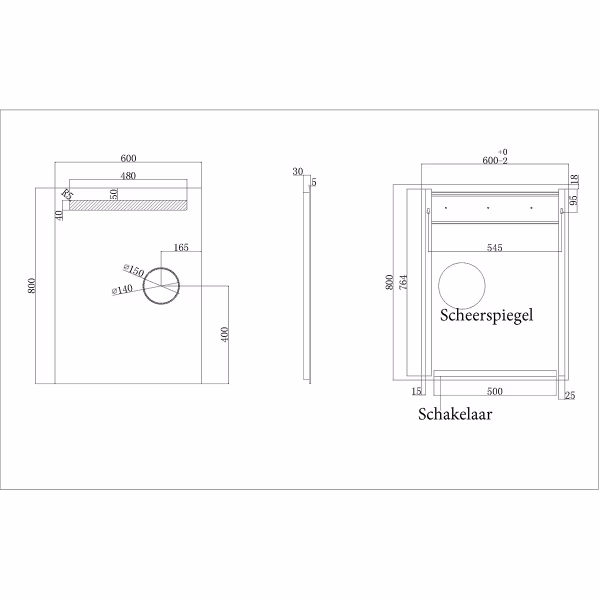 Wiesbaden LED Mirror 60x80cm | 18W Warm White | Anti-condensation & IP44 Wiesbaden LED Mirror 60x80cm | 18W Warm White | Anti-condensation & IP44
