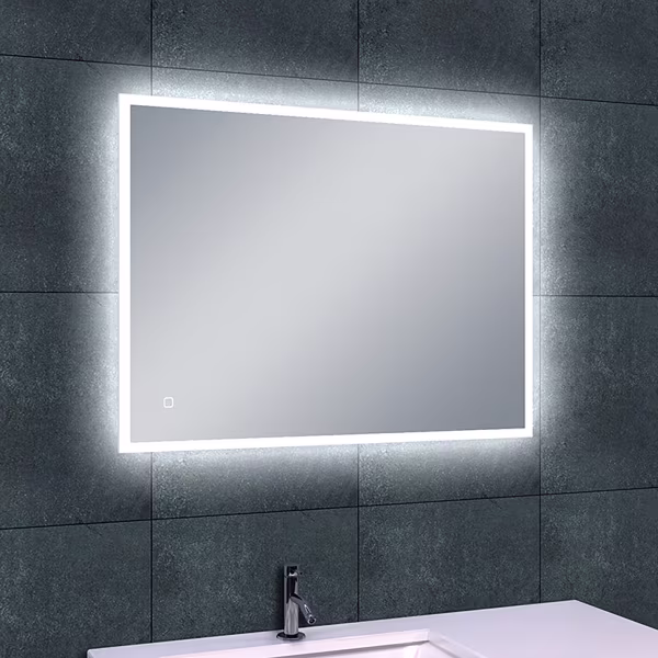 Wiesbaden LED Mirror 70x50cm | 15W | 6400K Cool | Dimmable & Heated Wiesbaden LED Mirror 70x50cm | 15W | 6400K Cool | Dimmable & Heated