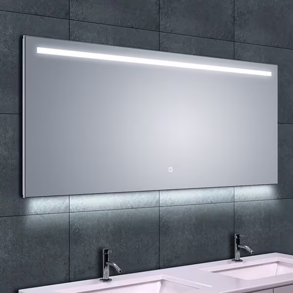 Wiesbaden LED Spiegel 140x60cm | 15W | Dimbaar | 3000-6400K | Verw. Wiesbaden LED Spiegel 140x60cm | 15W | Dimbaar | 3000-6400K | Verw.