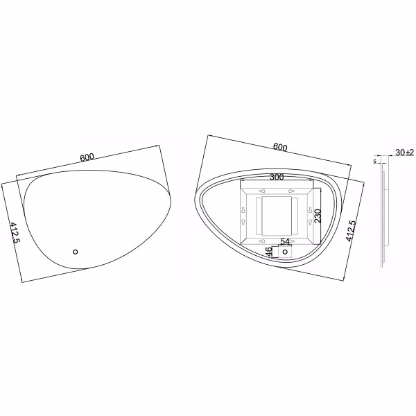 Wiesbaden LED Spiegel 60cm | 15W | Kleurtemp Instelbaar & Dimbaar Wiesbaden LED Spiegel 60cm | 15W | Kleurtemp Instelbaar & Dimbaar