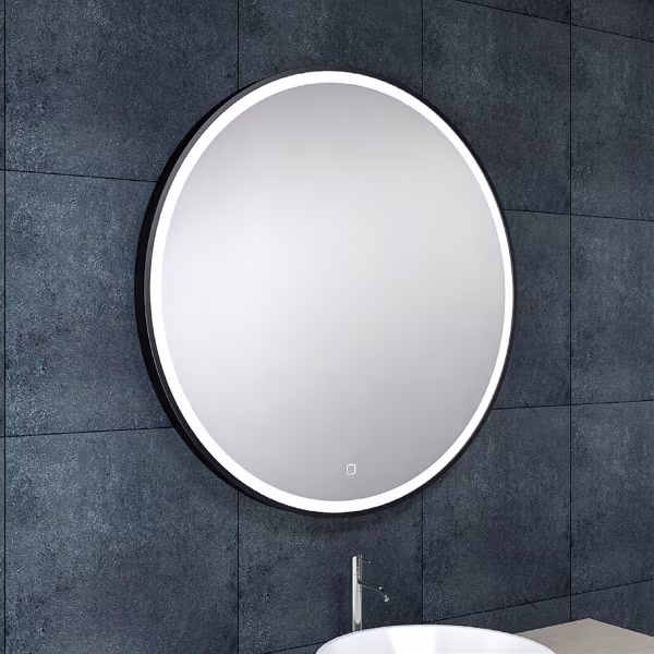 Wiesbaden LED Mirror 100cm | 13W | Black | Dimmable & Heating Wiesbaden LED Mirror 100cm | 13W | Black | Dimmable & Heating