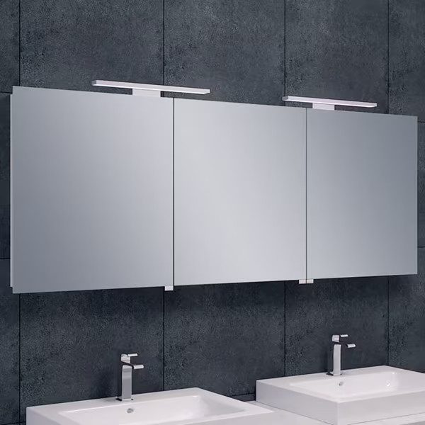 Xellanz LED Spiegelkast 160x60x14cm | 6W 6400K | Alu | Stopcontact Xellanz LED Spiegelkast 160x60x14cm | 6W 6400K | Alu | Stopcontact