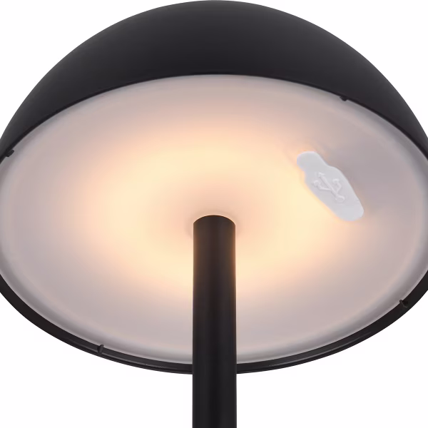 HLW LED LED Table Lamp - Trion Rado - 1.7W - Warm White 3000K - Rechargeable Batteries - Matte Black - Plastic HLW LED LED Table Lamp - Trion Rado - 1.7W - Warm White 3000K - Rechargeable Batteries - Matte Black - Plastic