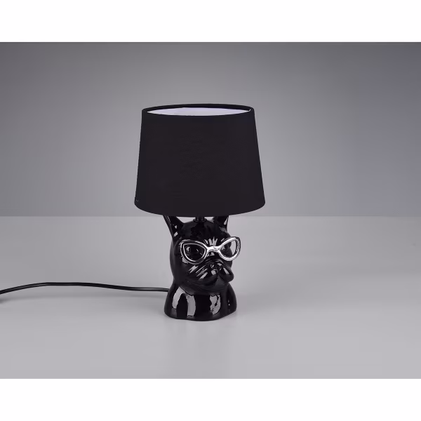HLW LED LED Table Lamp - Table Lighting - Trion Domino - E14 Fitting - Round - Matte Black - Ceramic HLW LED LED Table Lamp - Table Lighting - Trion Domino - E14 Fitting - Round - Matte Black - Ceramic