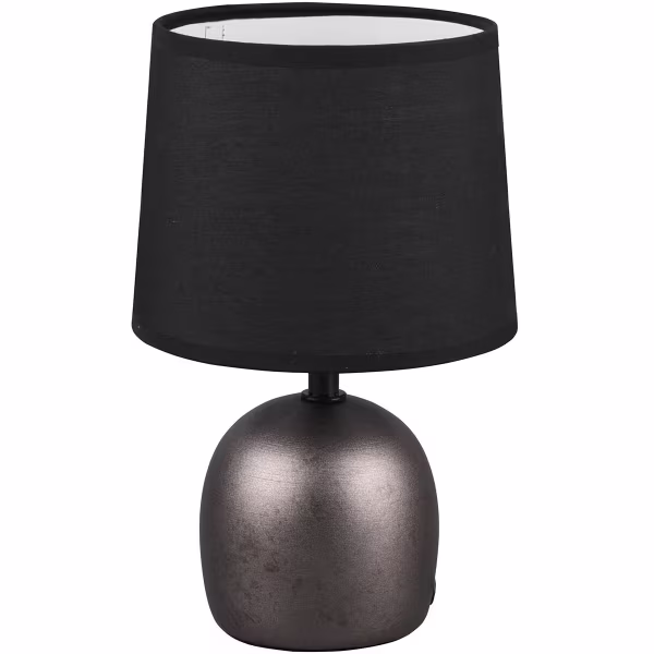 HLW LED LED Tafellamp - Tafelverlichting - Trion Zikkom - E14 Fitting - Rond - Antiek Nikkel - Keramiek HLW LED LED Tafellamp - Tafelverlichting - Trion Zikkom - E14 Fitting - Rond - Antiek Nikkel - Keramiek