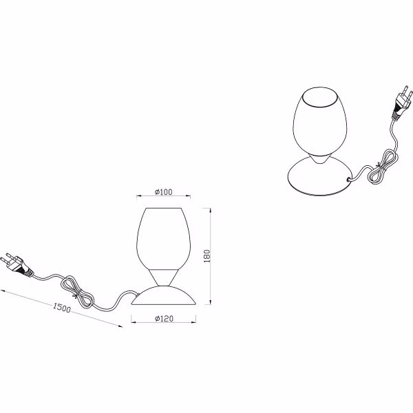 HLW LED LED Tafellamp - Trion Bekre - E14 Fitting - 1 lichtpunt - Mat Nikkel - Metaal - Wit Geborstelde Glas HLW LED LED Tafellamp - Trion Bekre - E14 Fitting - 1 lichtpunt - Mat Nikkel - Metaal - Wit Geborstelde Glas