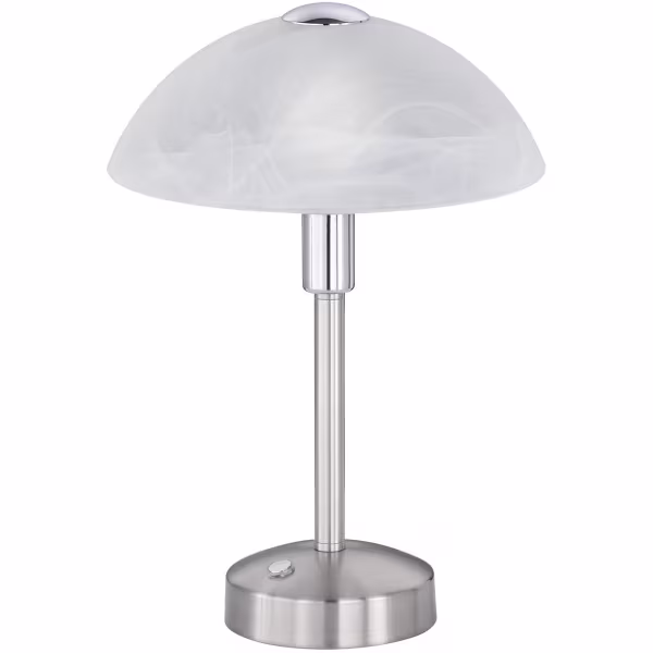 HLW LED LED Table Lamp - Trion Dontra - 4W - Warm White 3000K - Round - Matte Nickel - Aluminum HLW LED LED Table Lamp - Trion Dontra - 4W - Warm White 3000K - Round - Matte Nickel - Aluminum