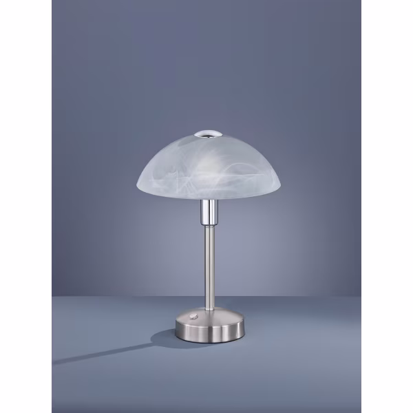HLW LED LED Table Lamp - Trion Dontra - 4W - Warm White 3000K - Round - Matte Nickel - Aluminum HLW LED LED Table Lamp - Trion Dontra - 4W - Warm White 3000K - Round - Matte Nickel - Aluminum