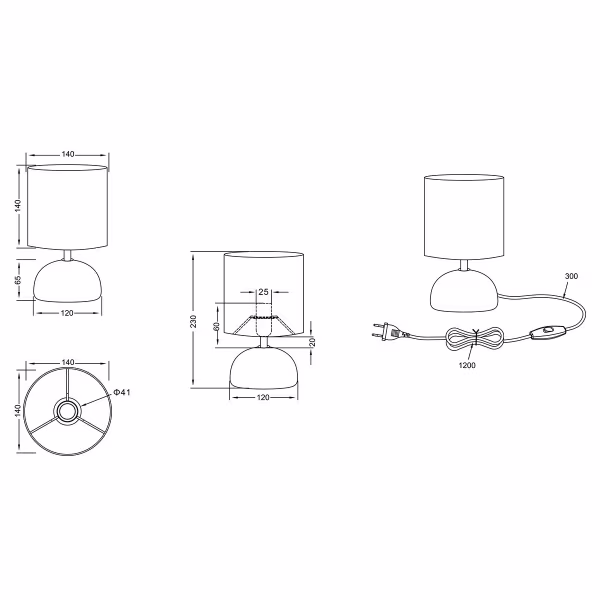 HLW LED LED Table Lamp - Table Lighting - Trion Lucifer - E14 Fitting - Round - Matte White - Ceramic HLW LED LED Table Lamp - Table Lighting - Trion Lucifer - E14 Fitting - Round - Matte White - Ceramic