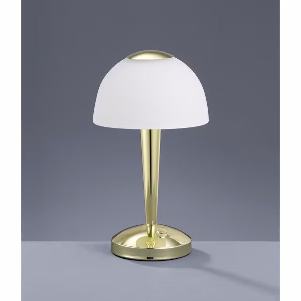 HLW LED LED Table Lamp - Table Lighting - Trion Vonton - 4W - Warm White 3000K - Round - Matte Gold - Aluminum HLW LED LED Table Lamp - Table Lighting - Trion Vonton - 4W - Warm White 3000K - Round - Matte Gold - Aluminum