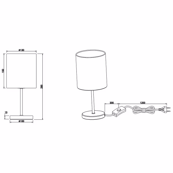 HLW LED LED Tafellamp - Tafelverlichting - Trion Jiron - E14 Fitting - Rond - Mat Wit - Aluminium HLW LED LED Tafellamp - Tafelverlichting - Trion Jiron - E14 Fitting - Rond - Mat Wit - Aluminium