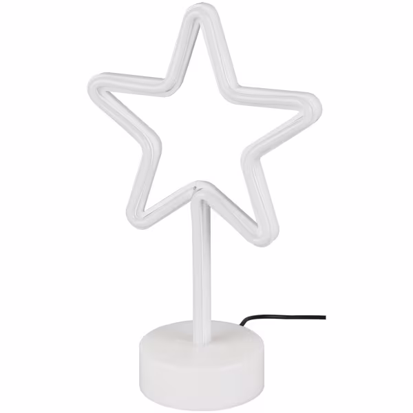 HLW LED LED Tafellamp - Tafelverlichting - Trion Smilo - 1W - Rond - Mat Wit - Kunststof HLW LED LED Tafellamp - Tafelverlichting - Trion Smilo - 1W - Rond - Mat Wit - Kunststof