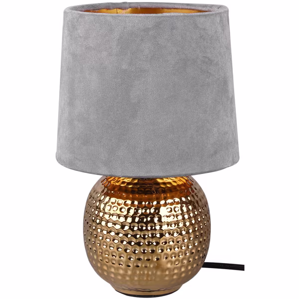 HLW LED LED Table Lamp - Trion Sofia - E14 Fitting - Round - Matte Gray - Ceramic HLW LED LED Table Lamp - Trion Sofia - E14 Fitting - Round - Matte Gray - Ceramic